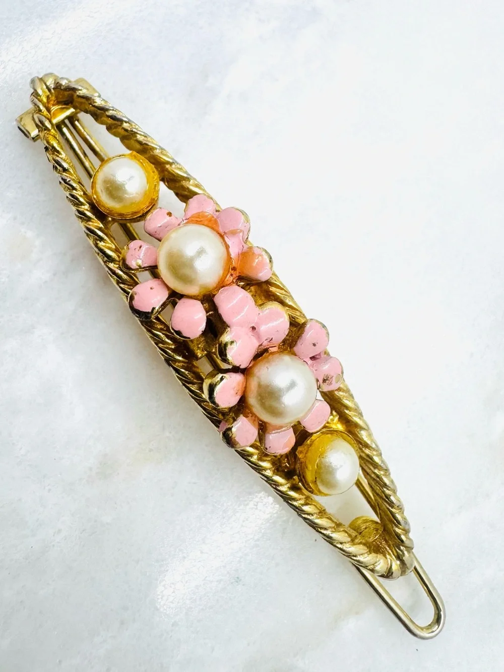 1950 Floral Pearl Barrett Unique Vintage